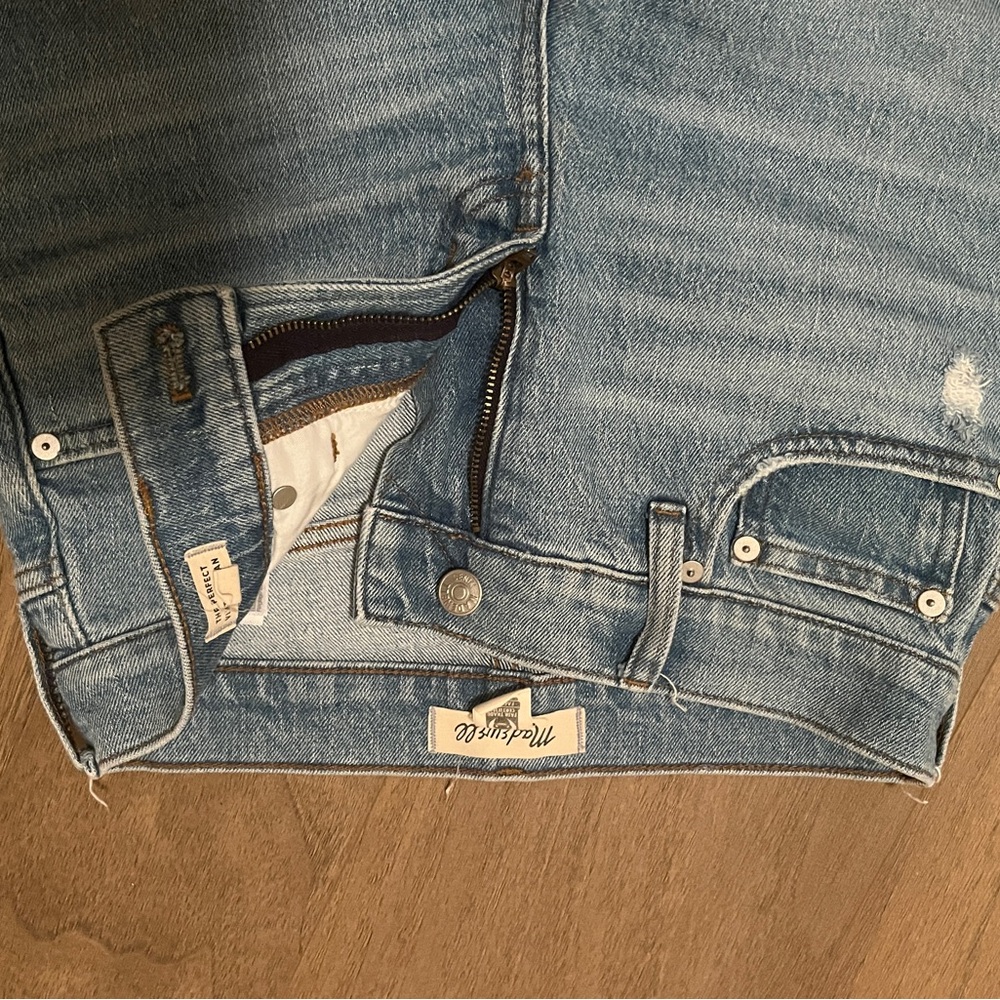 Madewell Light Blue Distressed Jeans - Picture 2 of 5